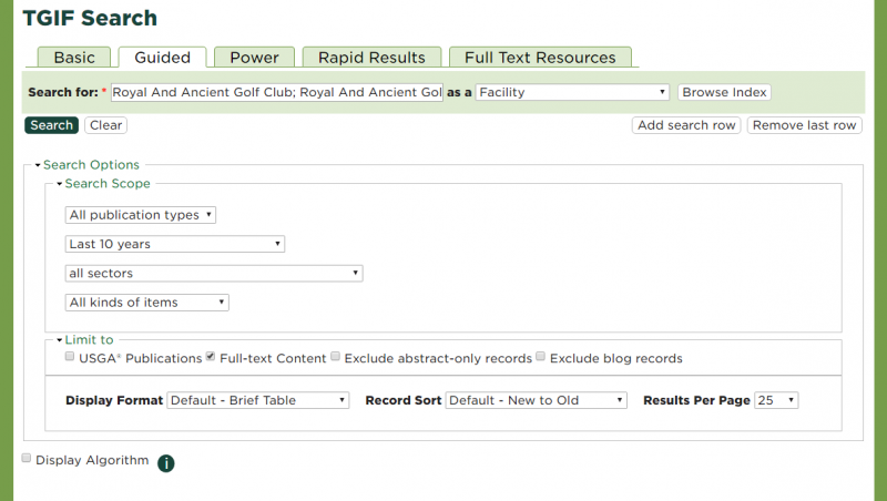 TGIF Guided Search screenshot